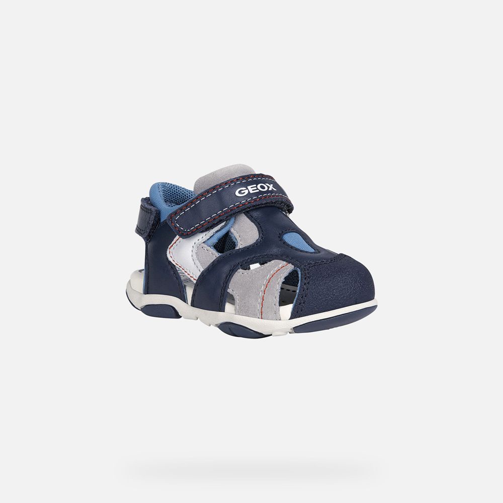 Sandalias Geox Bebe Azul Marinho - Agasim Boy - TXLSC7986